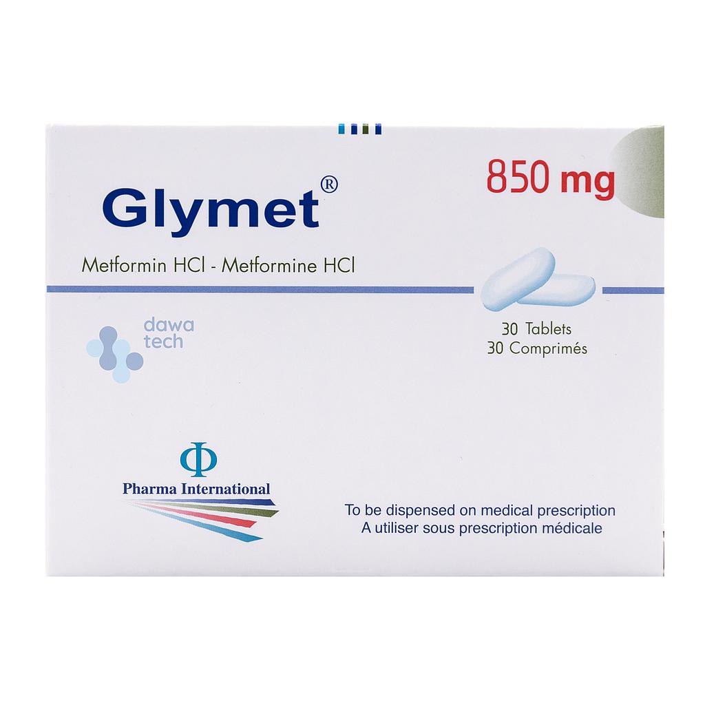 Glymet 850mg Tab. 30'S