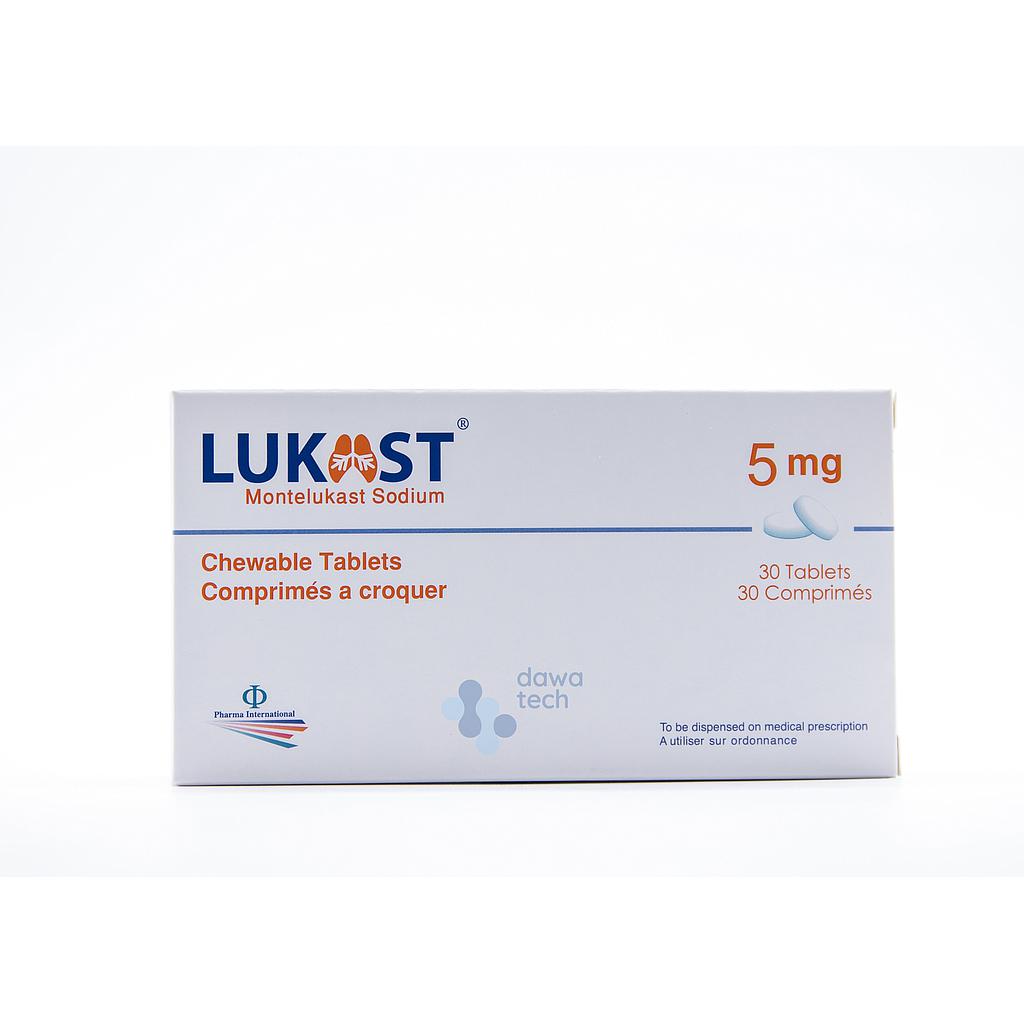 Lukast 5 Mg Chewable Tab (Pack)