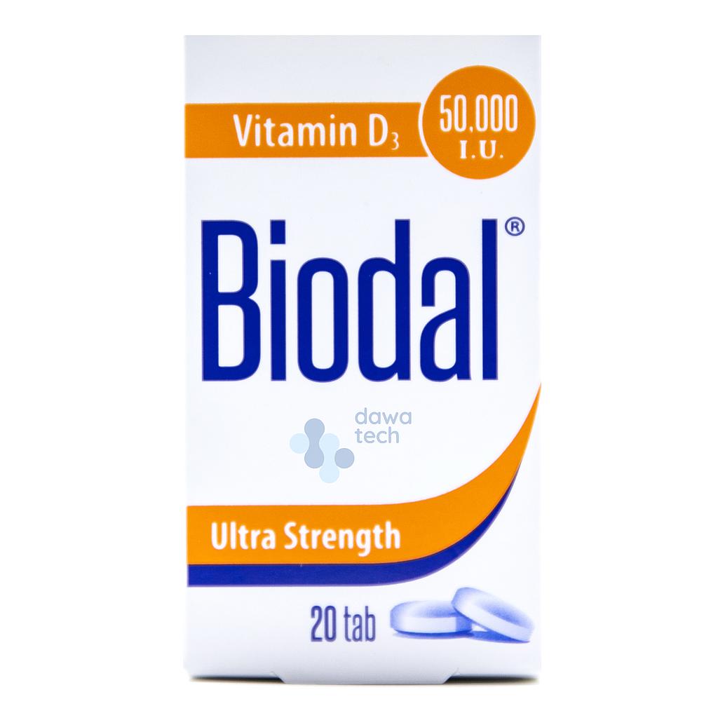 Biodal 50,000 I.U. 20 Tabs (Pack)