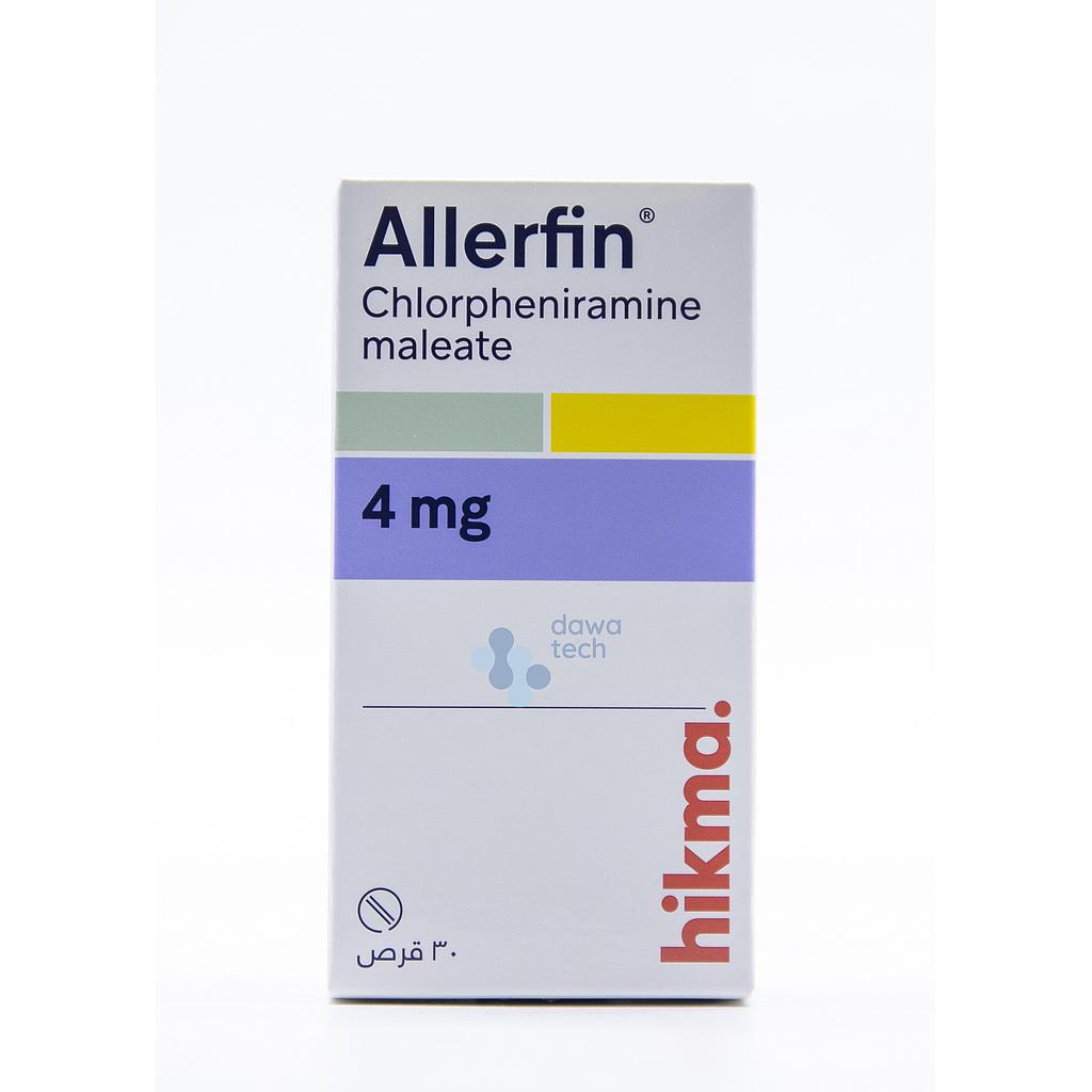 Allerfin 4mg Tab 30'S (Pack)