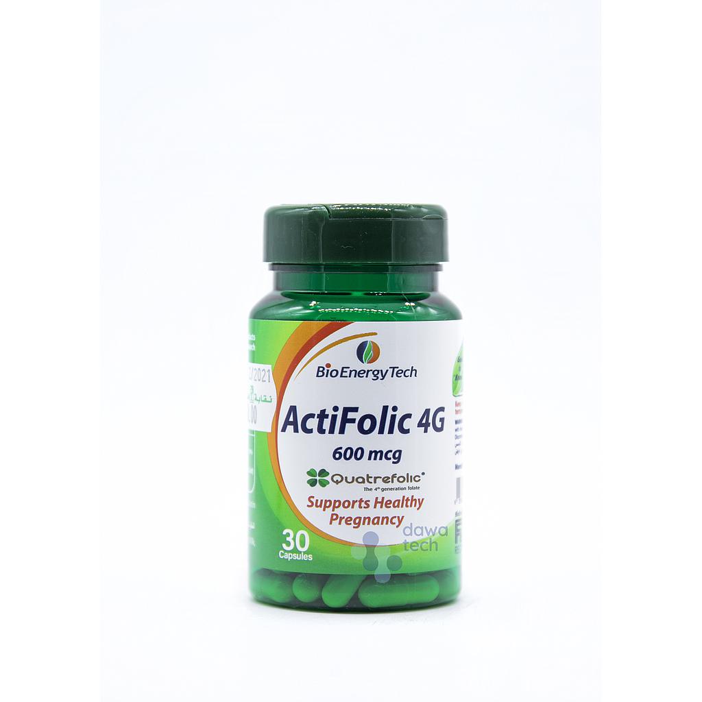 Bio Energy ActiFolic 4G 600 mcg Cap 90